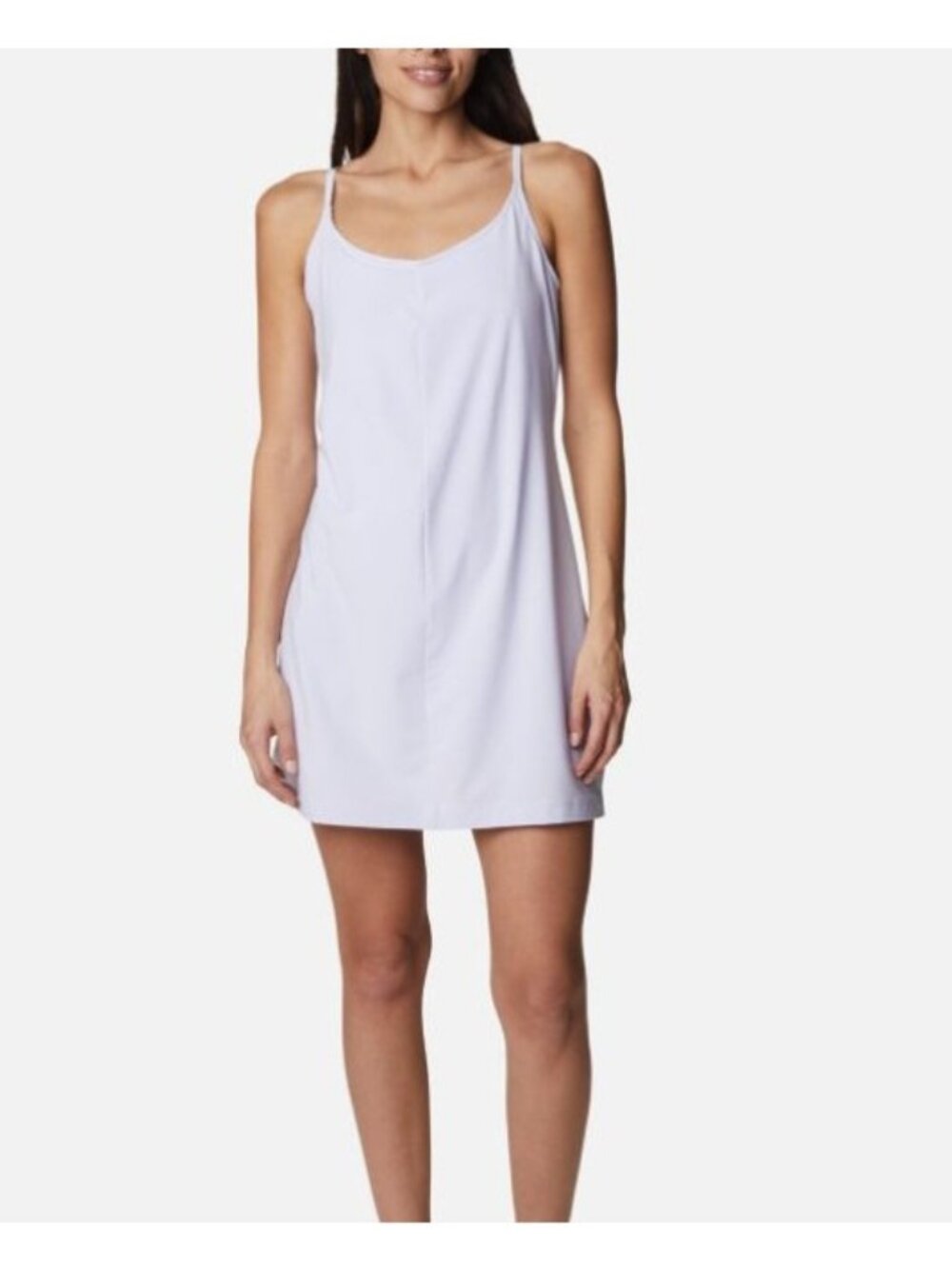 Columbia Pleasant Creek Stretch Dress Built In Bra & Shorts Violet Medium Omni